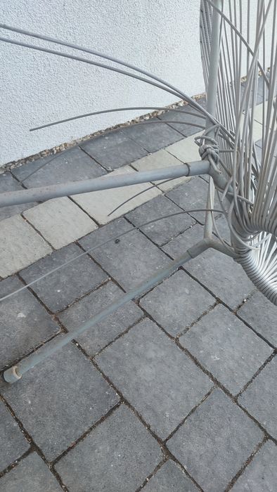 Dwa fotele fotel Acapulco ogrodowe do renowacji homla szare