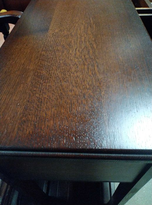 Konsola przyścienna dębowa stolik lite drewno solidnie wykonana