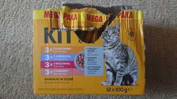 Karma pełnoporcjowa dla dorosłych kotów w sosie Kitty 9x100g