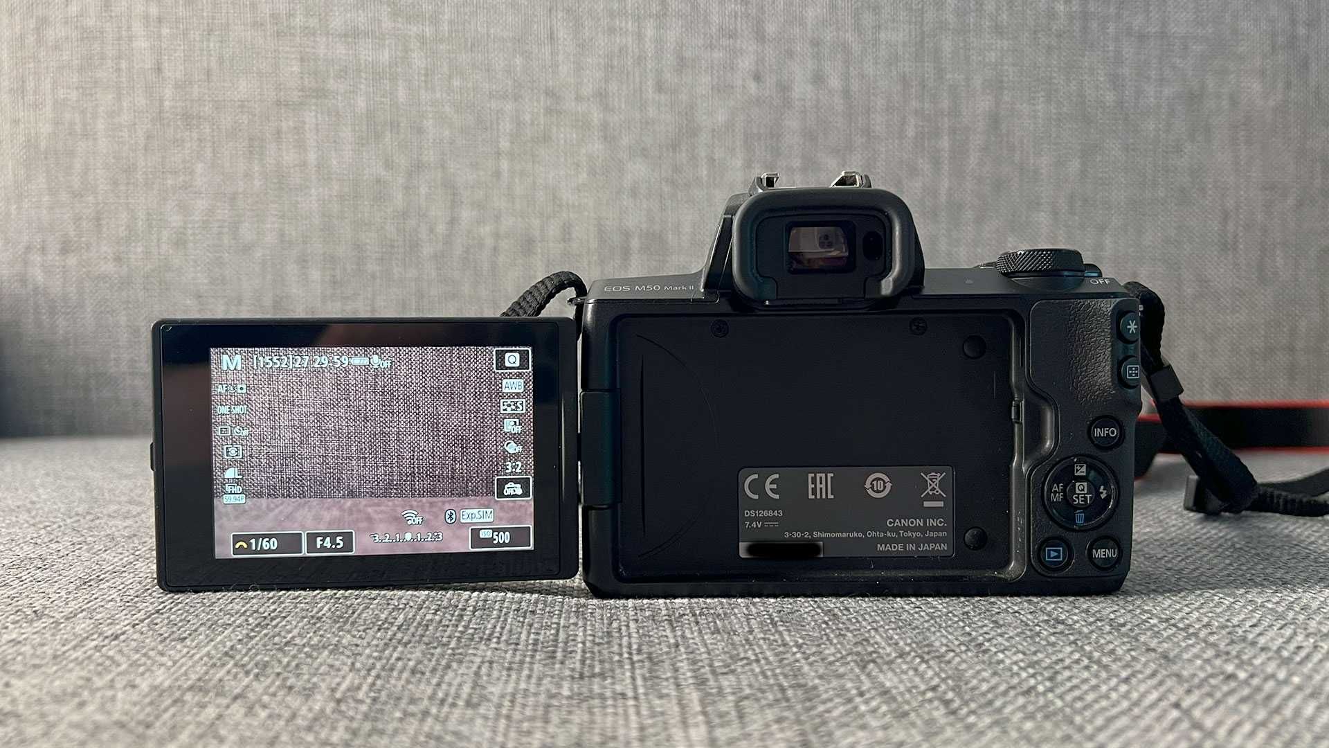 Aparat fotograficzny Canon EOS M50 Mark II korpus + obiektyw 15-45mm
