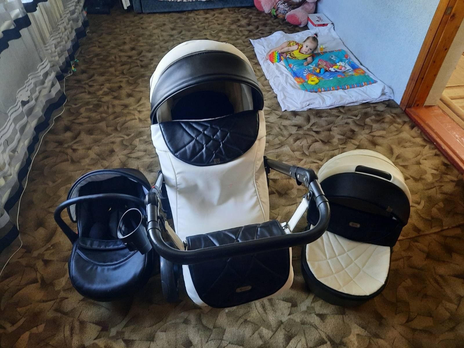 Продам коляску 3 в 1 стан 8 із 10