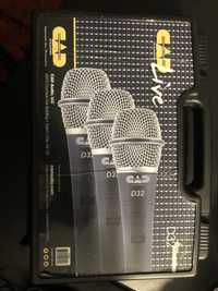 CAD Audio Mikrofony dynamiczne D32 mikrofon dynamiczny 3 sztuki zestaw