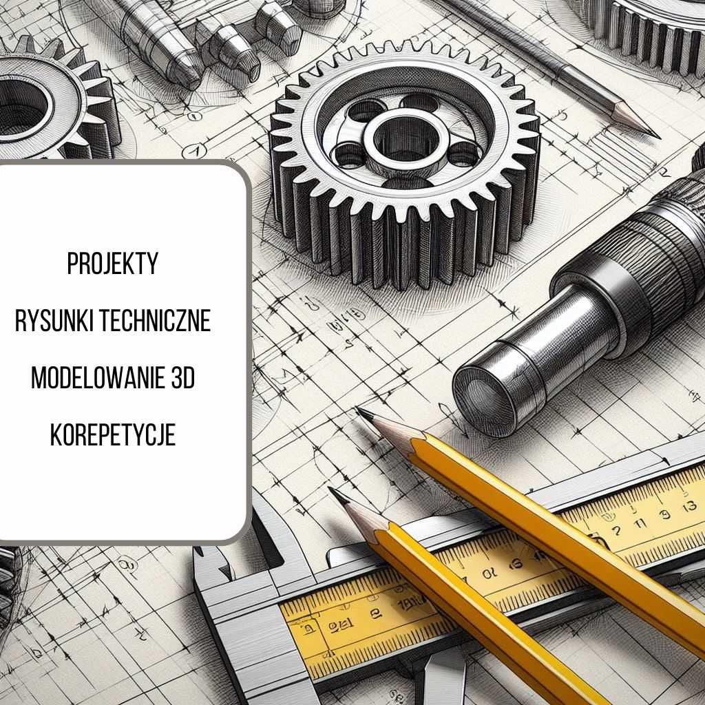 Projekty, rysunek techniczny, korepetycje, 2D 3D CAD, PKM