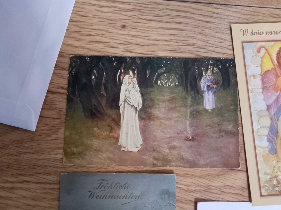 stare pocztówki kartki pocztowe świąteczne polskie i niemieckie