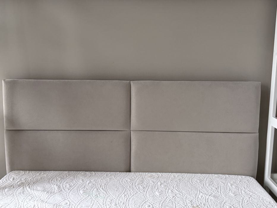 Ліжко 140*200 з матрацом тканина тедді