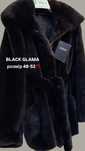 Шуба норкова Black glama з капюшоном автоледі р.48-52