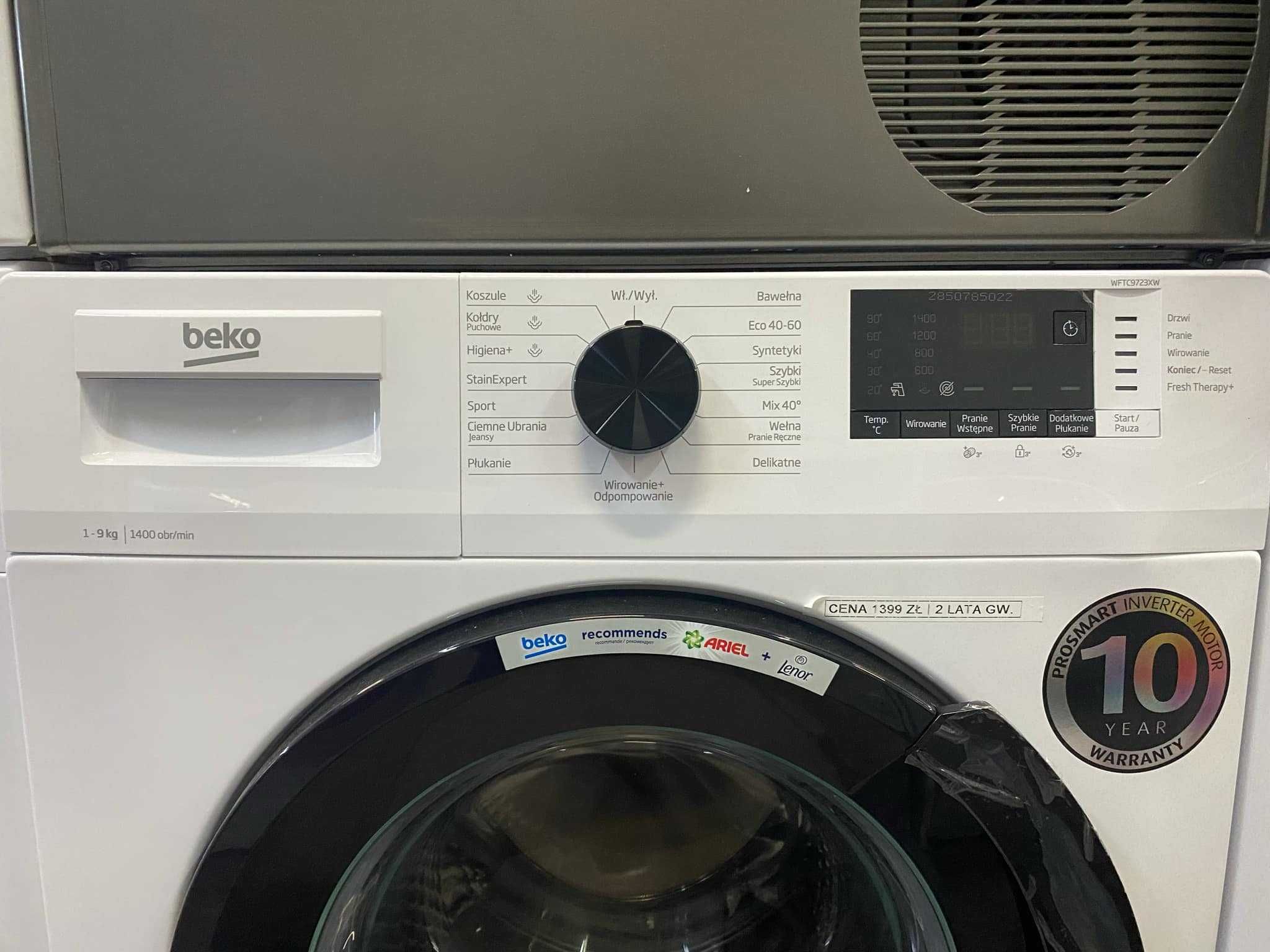 Nowa dostawa Pralek Beko 9 kg załadunku 1400 Obr. Zamów z Transportem!