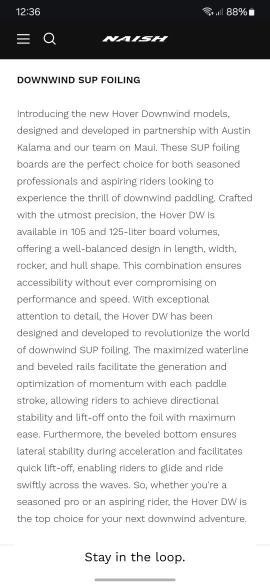 Naish Supfoil Downwind Board
