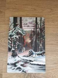 Картина Маслом "Зимний Лес"