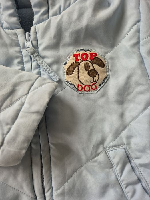 Błękitna niebieska kurtka niemowlęca zimowa 0-3 miesiące Cherokee używ