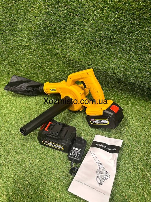 Акумуляторна повітродувка 2в1 DeWalt DCV100 48В 6Аг Повітродув пилосос