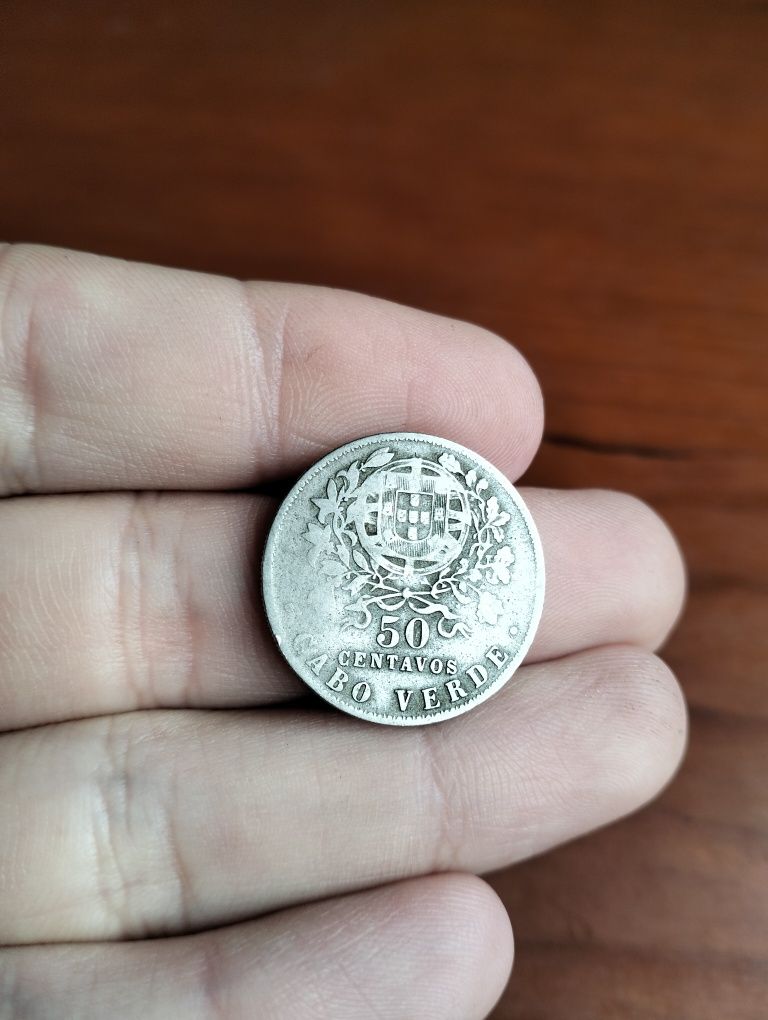 Moeda 50 centavos Cabo Verde 1930