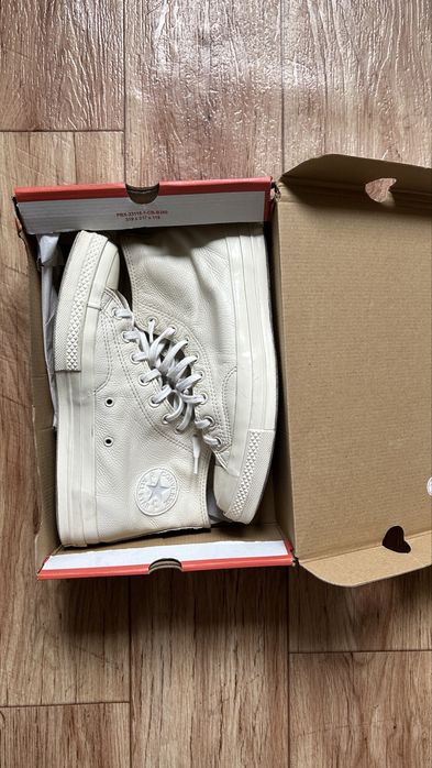 Високі шкіряні кеди Converse