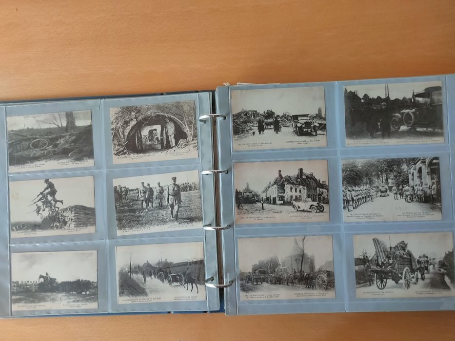 Álbum de postais militares da Primeira Guerra Mundial CEP.