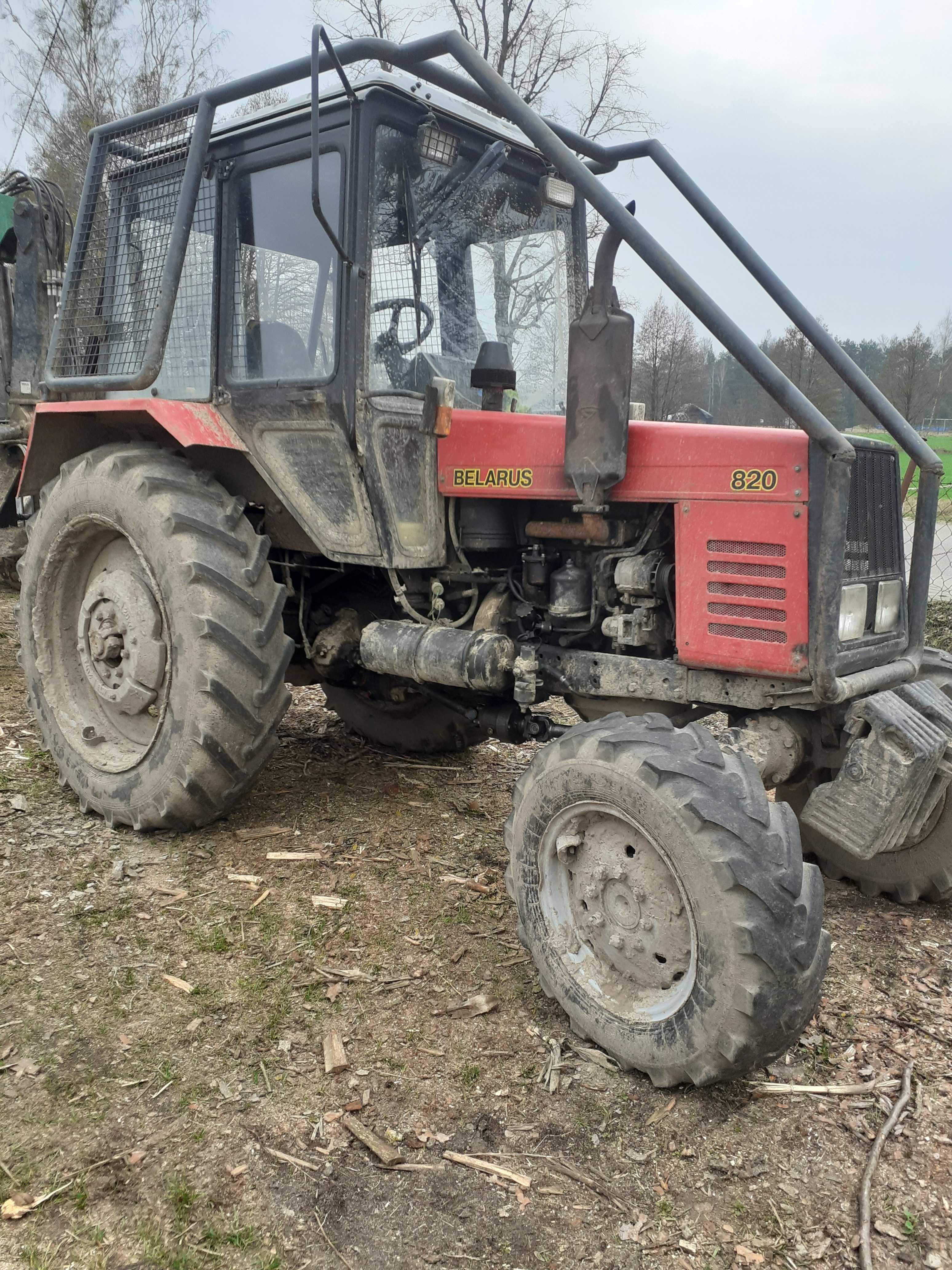 Zestaw ciągnik MTZ-820 + przyczepa More Maskiner 8T