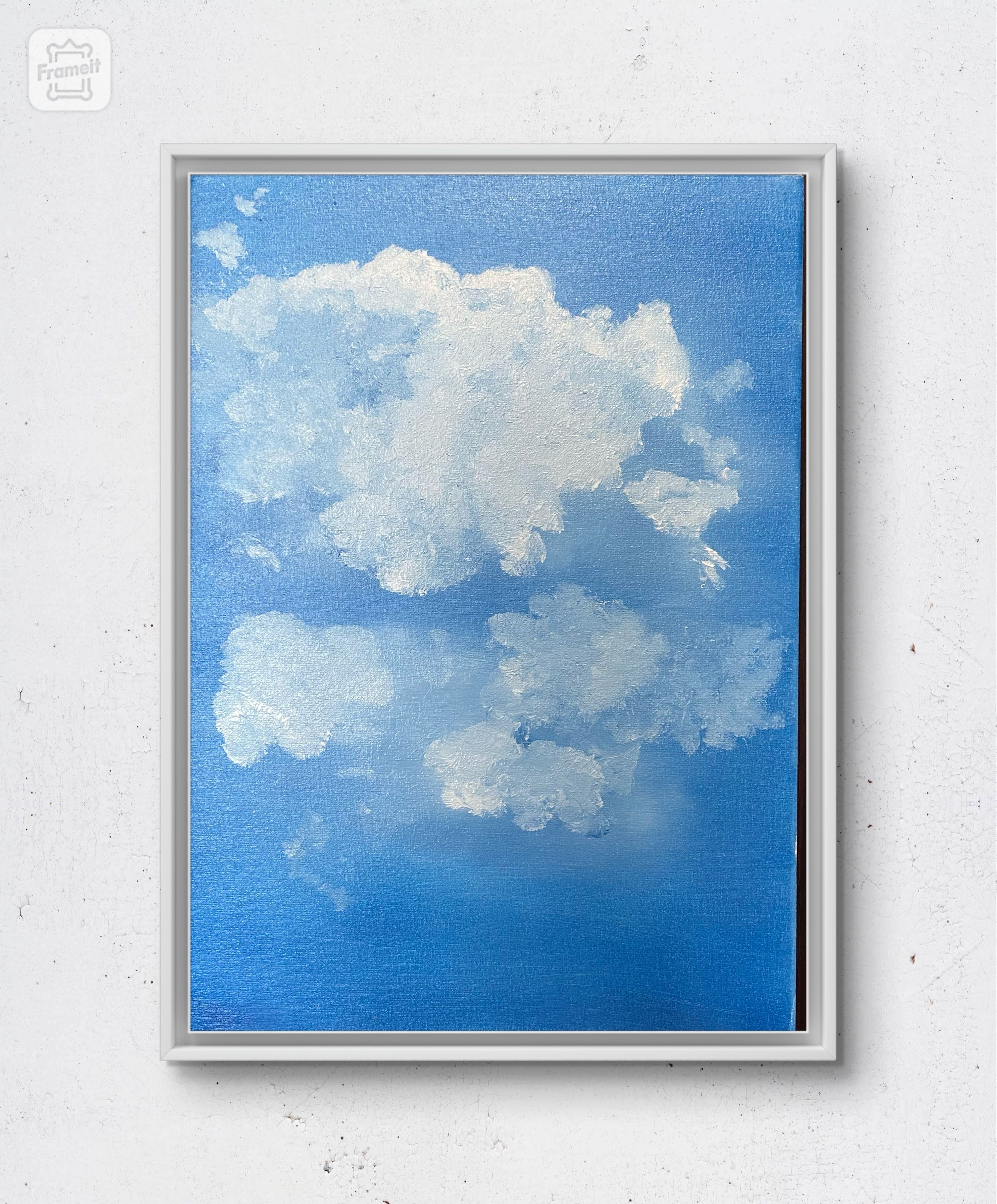 Інтерʼєр на картина олійними фарбами « Хмари»