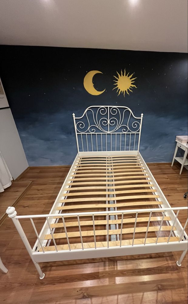 Ikea LEIRVIK rama łożka 140 x 200 cm - stan bardzo dobry