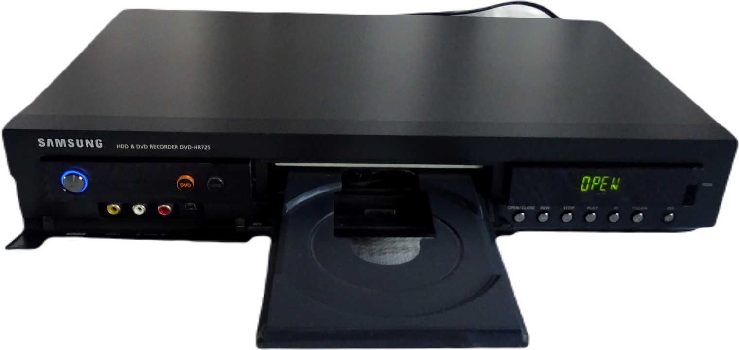 Samsung DVD-hr725 nagrywarka HDD DVD w pełni sprawna bez pilota HDMI