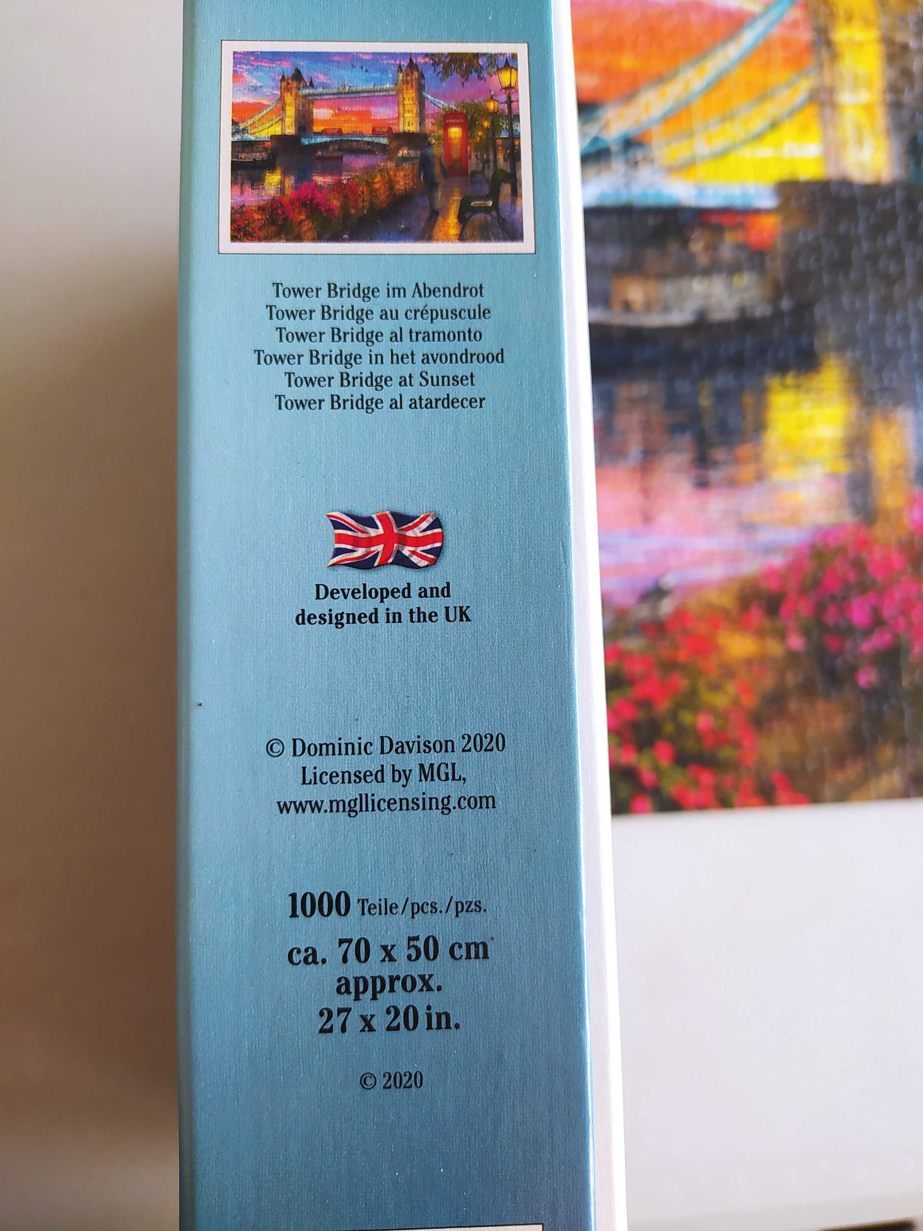 Puzzle Ravensburger, 1000 elementów, kompletne, most