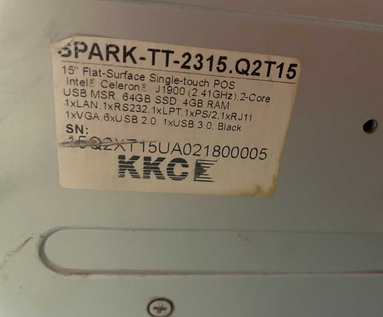 Монитор двойной Pos System SPARK-TT2315.Q2T15 Цена 8000грн