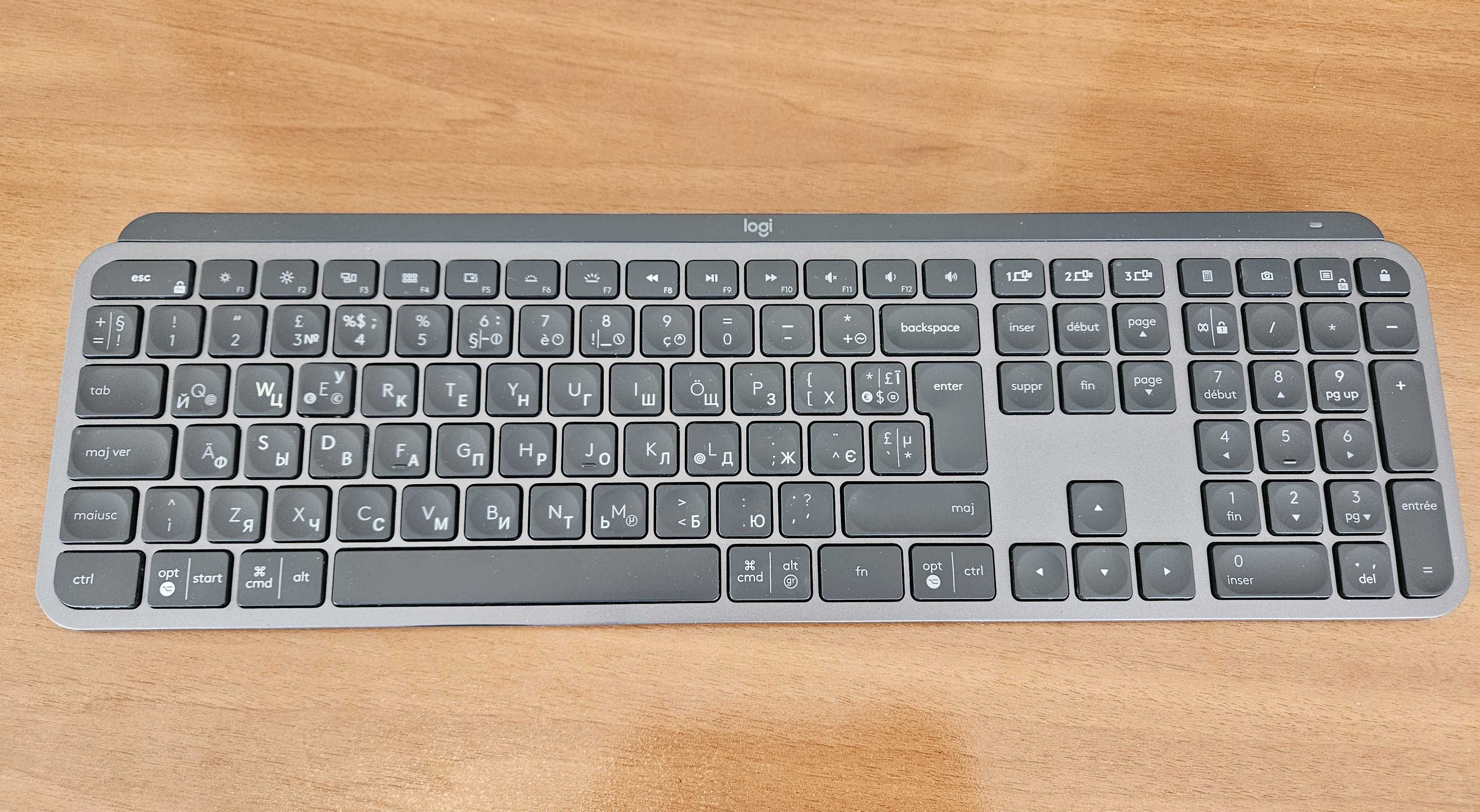 Logitech MX Keys Graphite кирилична розкладка