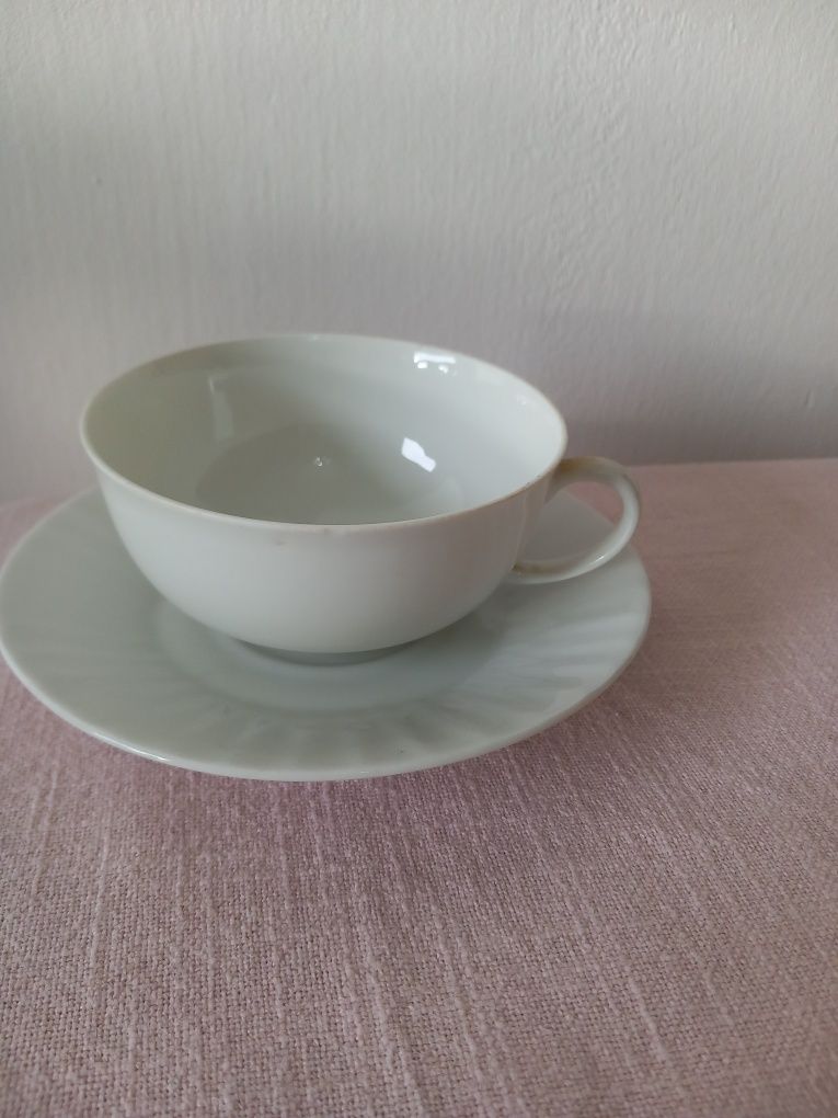 Filiżanka i spodek porcelanowa
