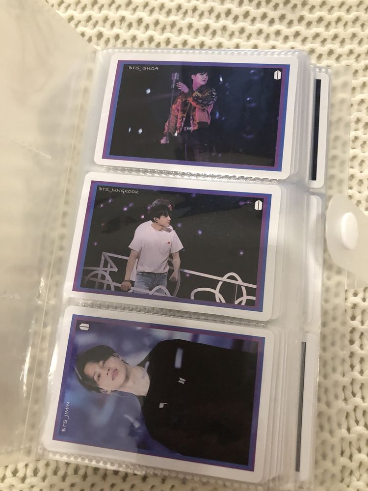 “Caderneta” bts photocards não oficiais