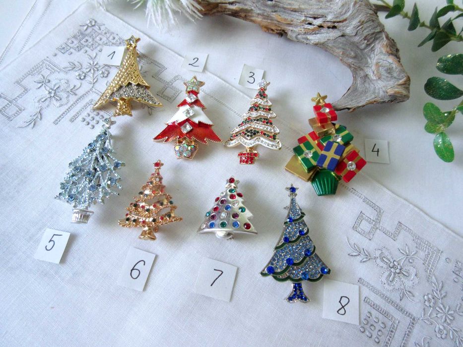 Stara biżuteria choinki świąteczne