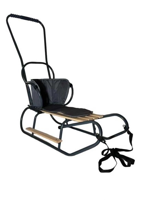 Sanki  Z Oparciem Pchaczem  Podnóżkami I wysokim Materacykiem  POLSKIE