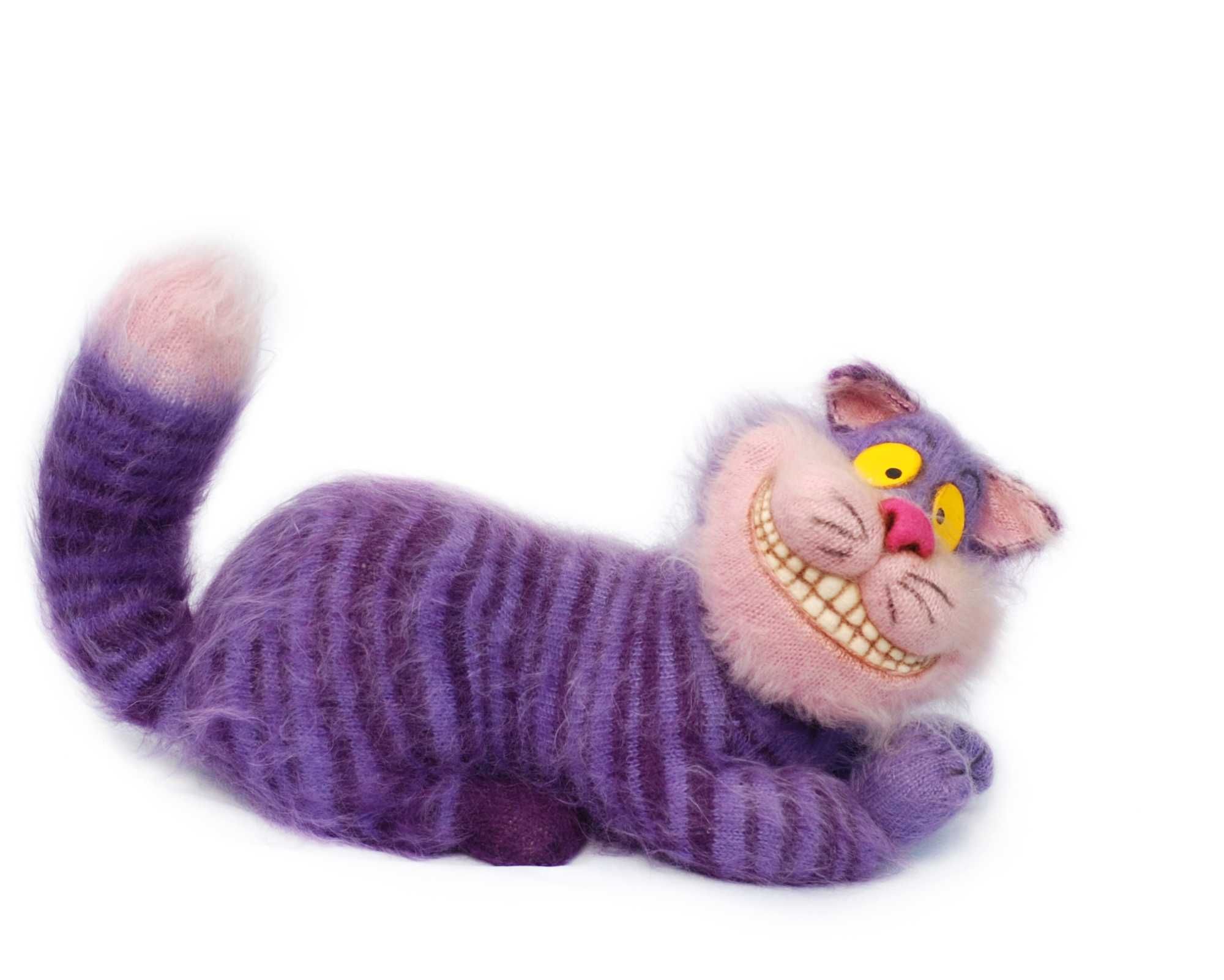 Чеширський кіт велика авторська іграшка  ручної роботи