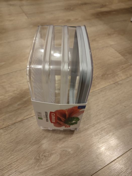 Nowy zestaw pojemników na żywność Curver 3x0.8 L