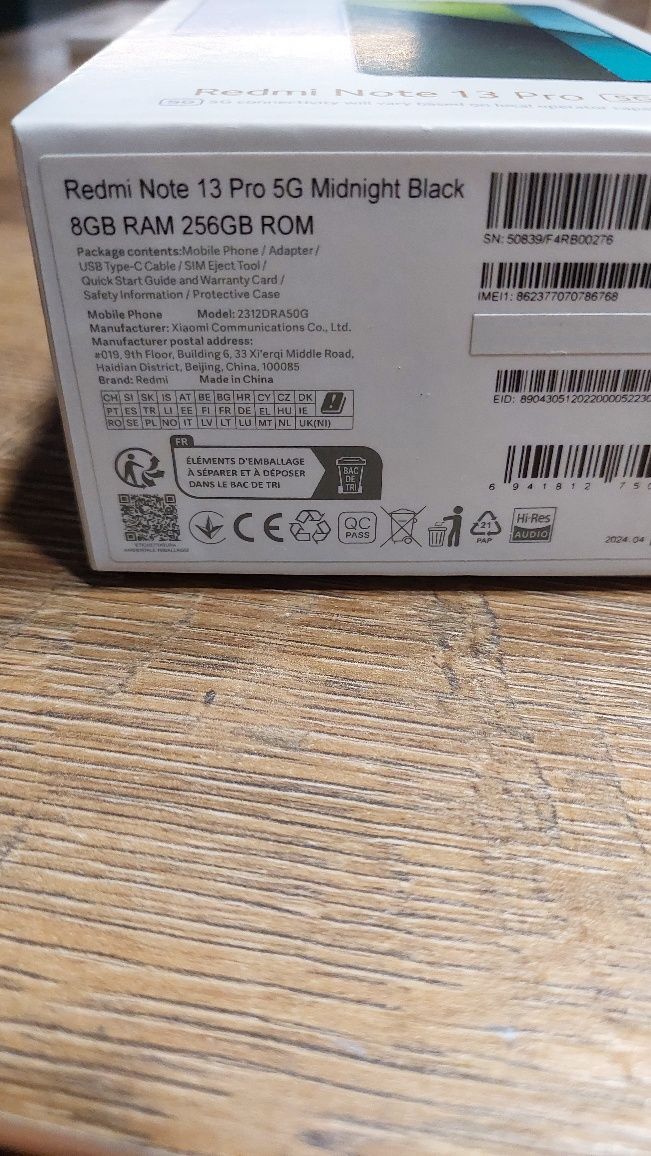 Redmi Note 13 Pro Black Ostróda Nowy