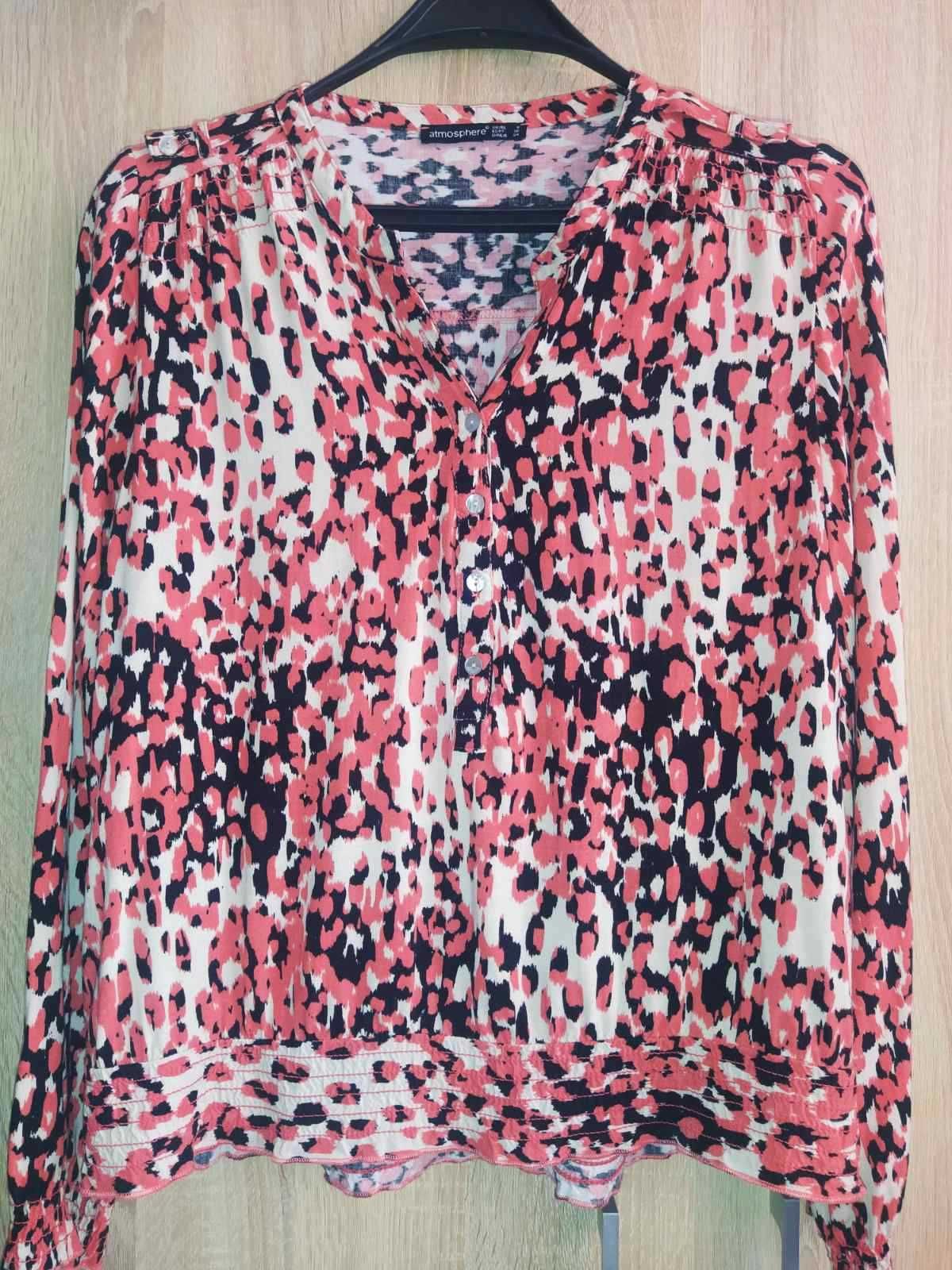 Блуза леопардовий, анімалістичний принт, 100% віскоза