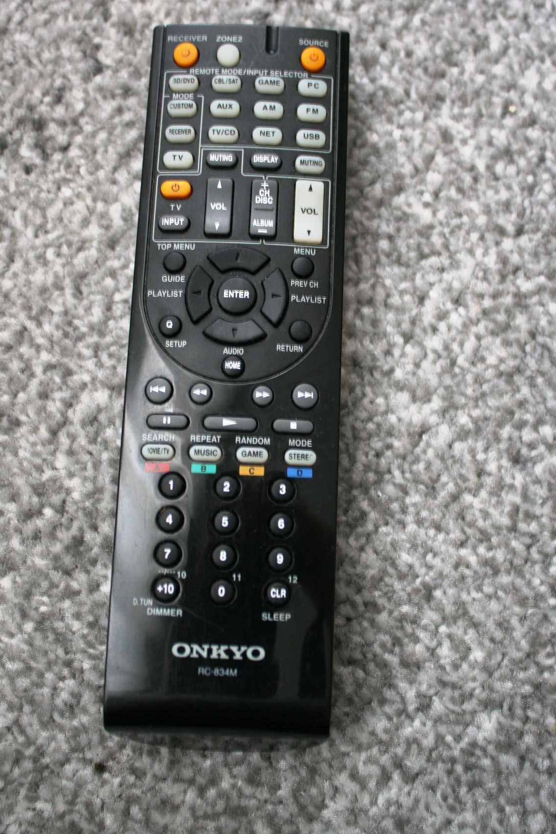 Oryginalny pilot Onkyo RC 834 M TX NR 525 609 amplituner 616 515