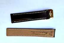 Brazowy pasek do zegarka Breitling 22 24mm
