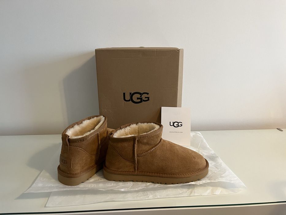 Ugg ultra mini emu chestnut orzechowe brąz viral zara