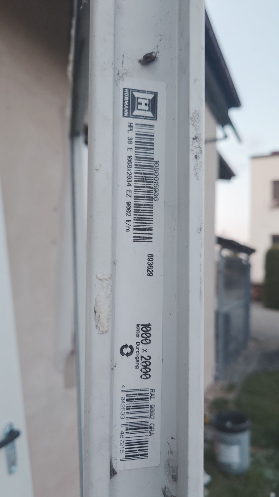 Drzwi Hormann wejściowe przeciw pożarowe 100x200 jak nowe