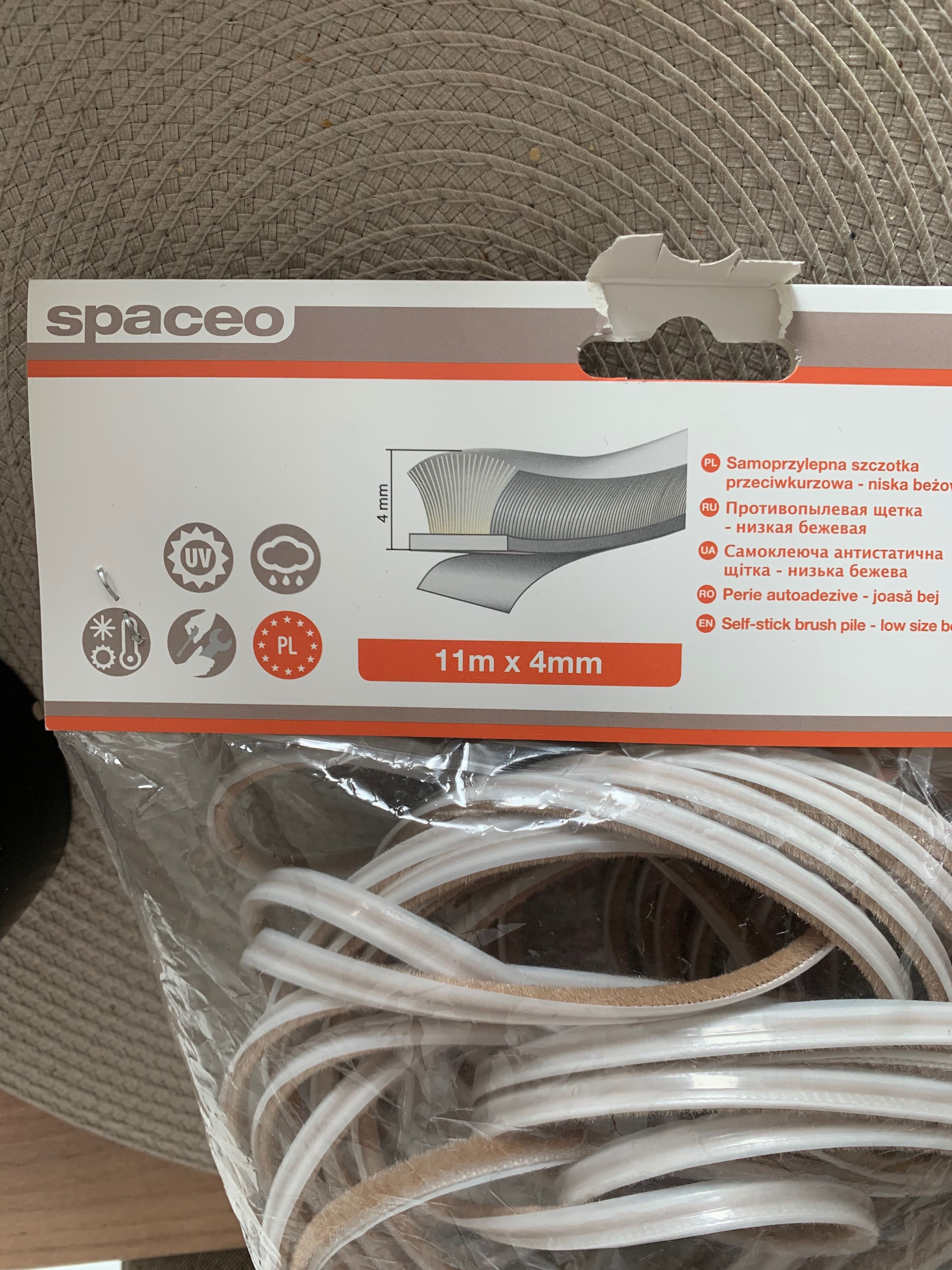 Szczotka do drzwi przesuwnych przeciwkurzowa 4 mm x 9 m Spaceo