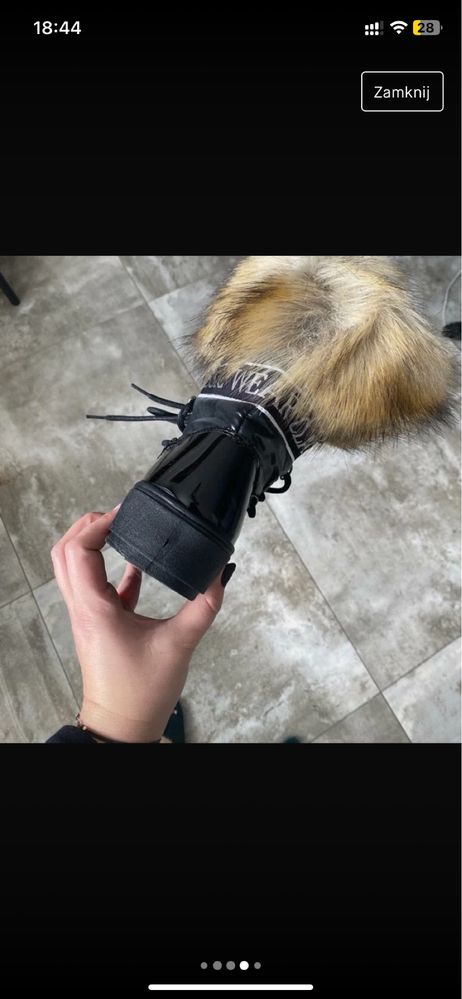 Buty zimwoe sniegowce w stylu emu z futerkiem 36 Nowe