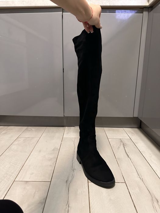 Сапоги натуральный замш