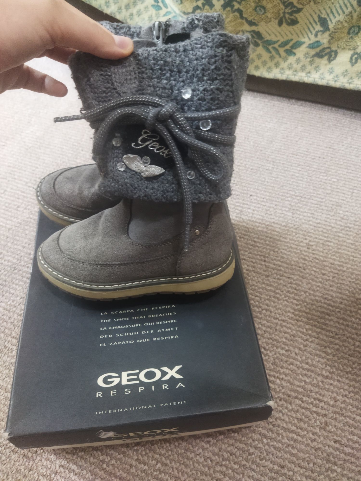 Сапоги ботинки осенние демисезонные Geox чоботи