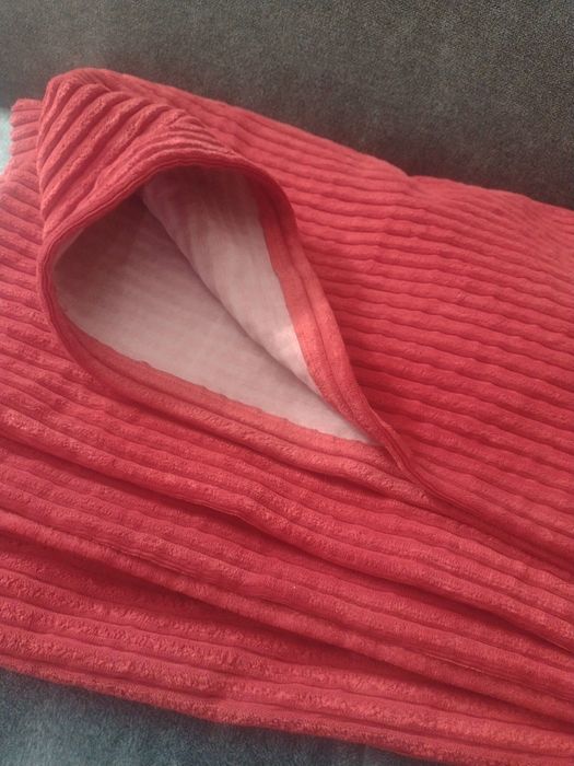 Плед шикарний червоний вельвет