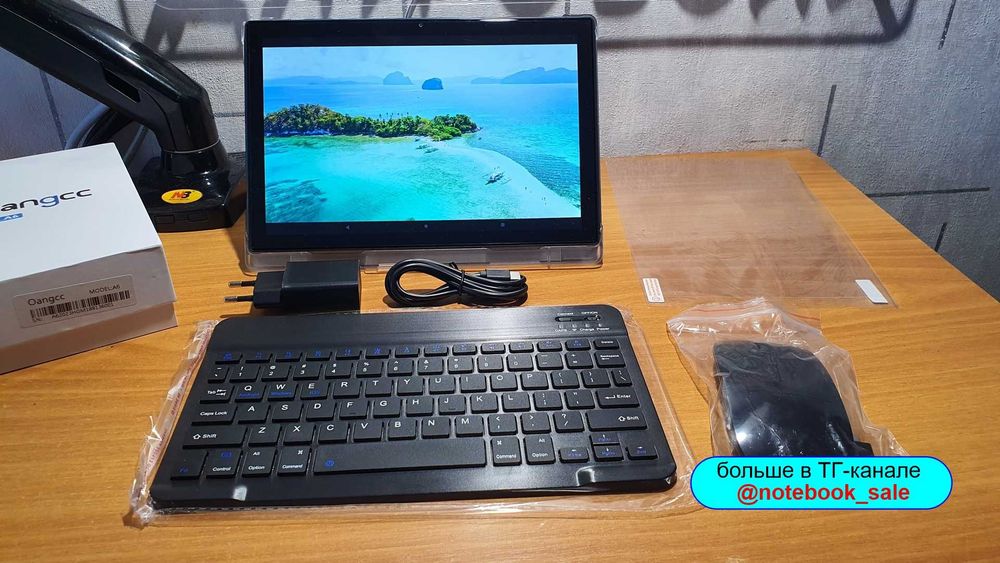 Планшет Oangcc Tab A6 10.1"/8+6Gb/128Gb/1280x800 IPS/клавиатура/чехол