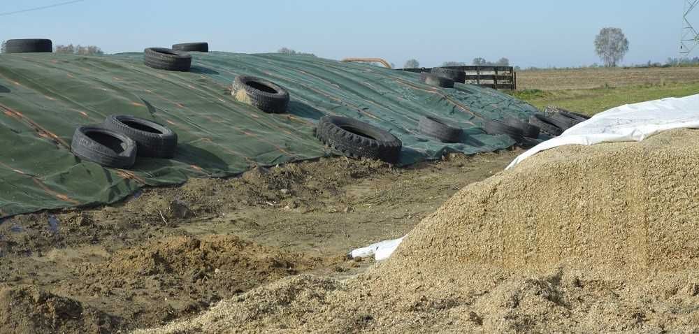 Siatka ochronna rolnicza na pryzmy silos kiszonka z kukurydzy