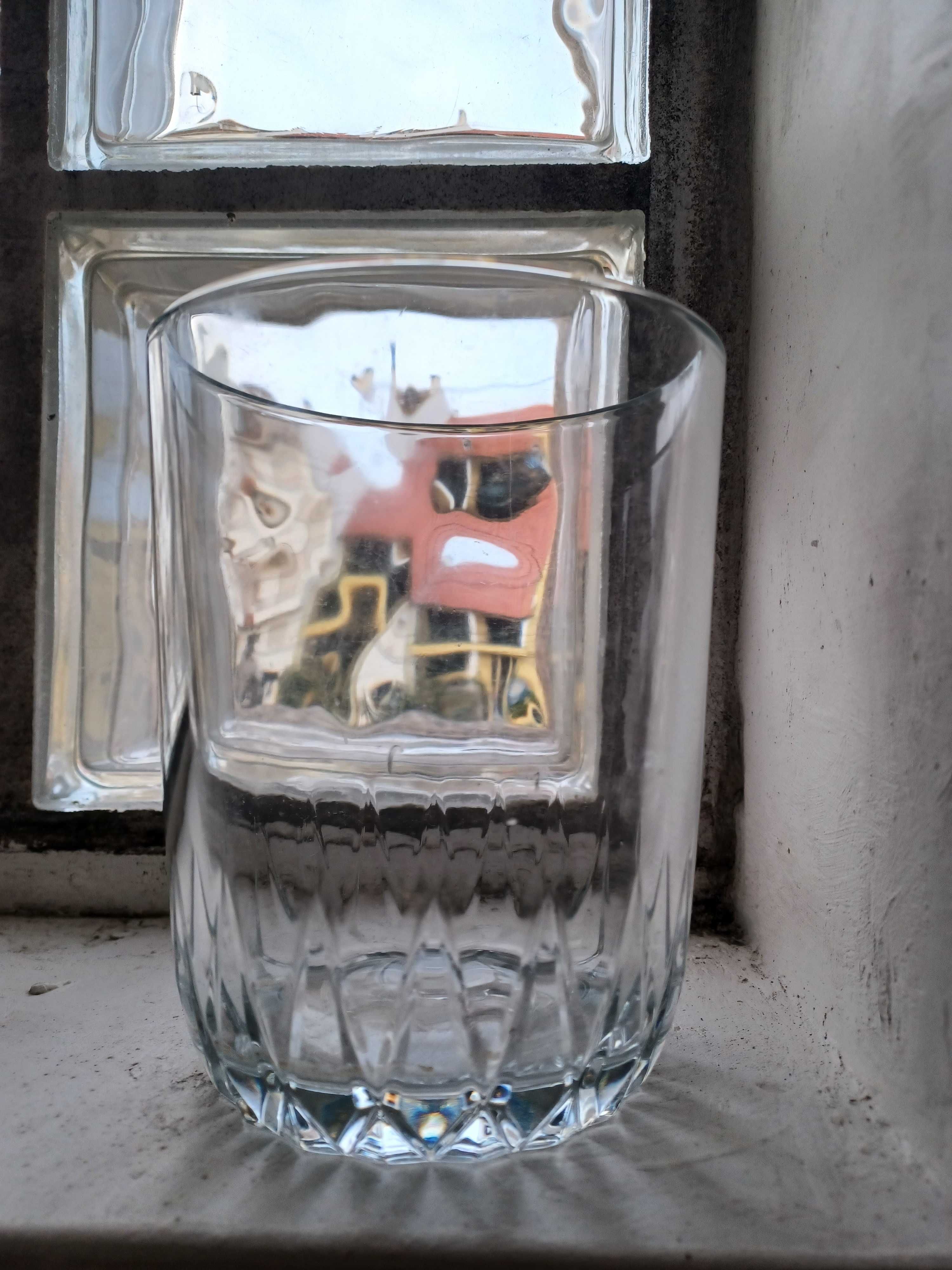 Copo grande em Cristal com cerca de 20 cm de altura