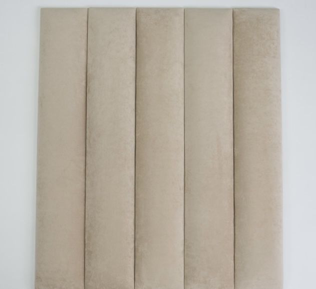 Самоклеюча мʼяка стінова панель для ліжка 15см × 90см ВЕЛЮР НЮД ДП