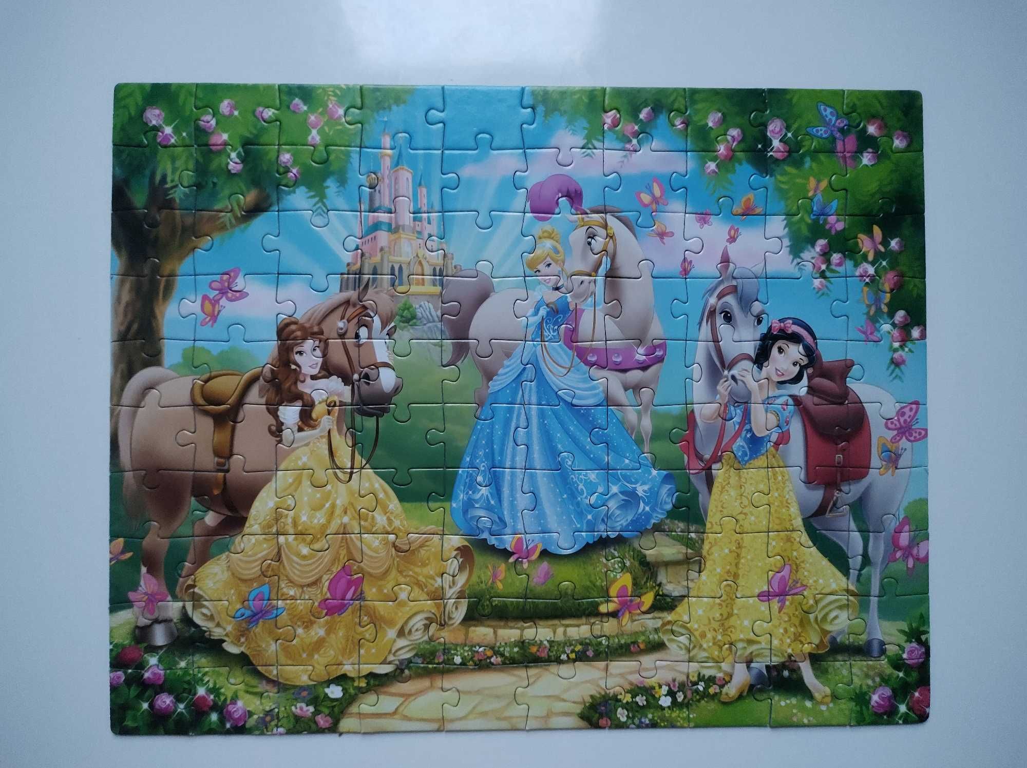 Puzzle Księżniczki Disneya z końmi- 100 el. Clementoni