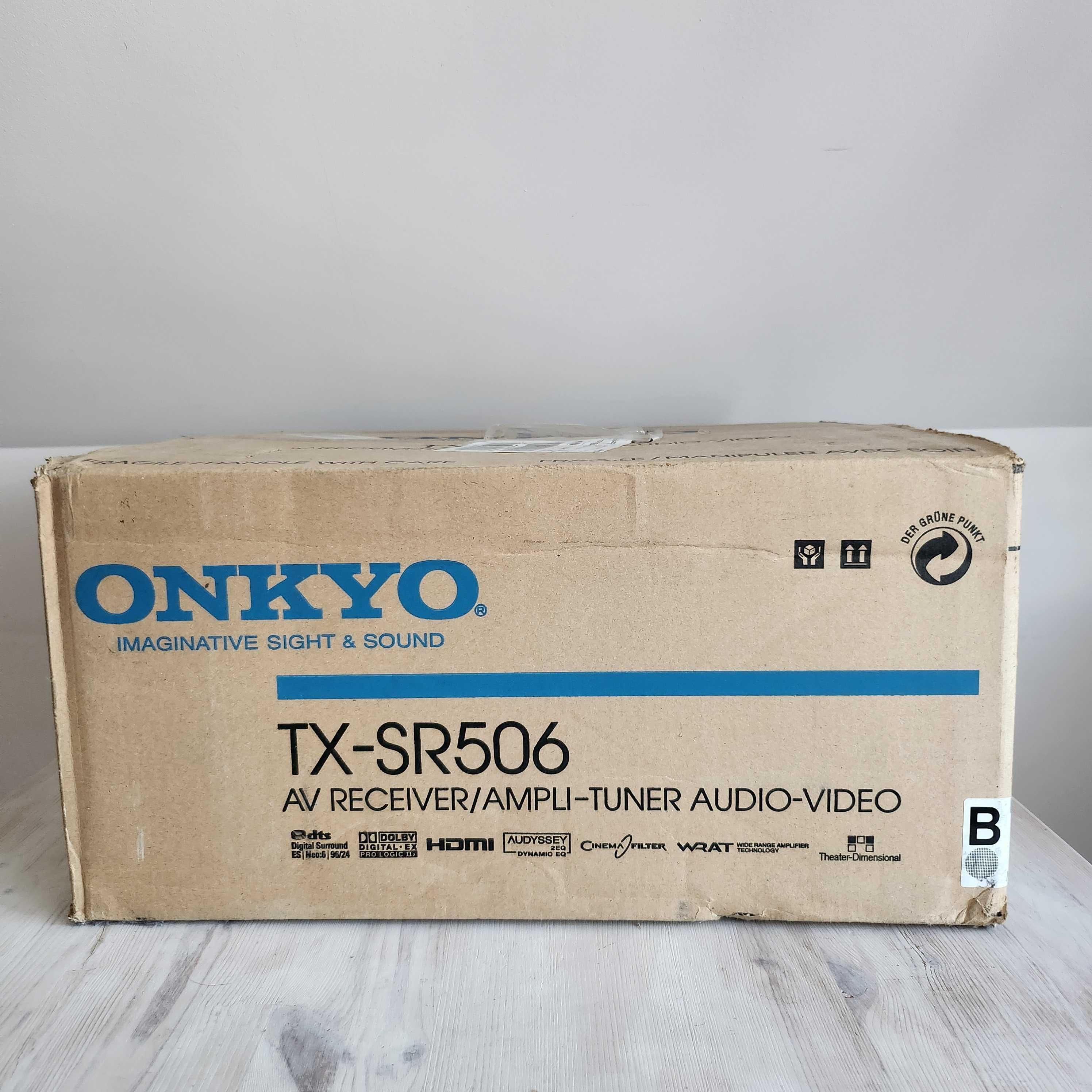 Amplituner Onkyo TX-SR506 świetny stan, komplet