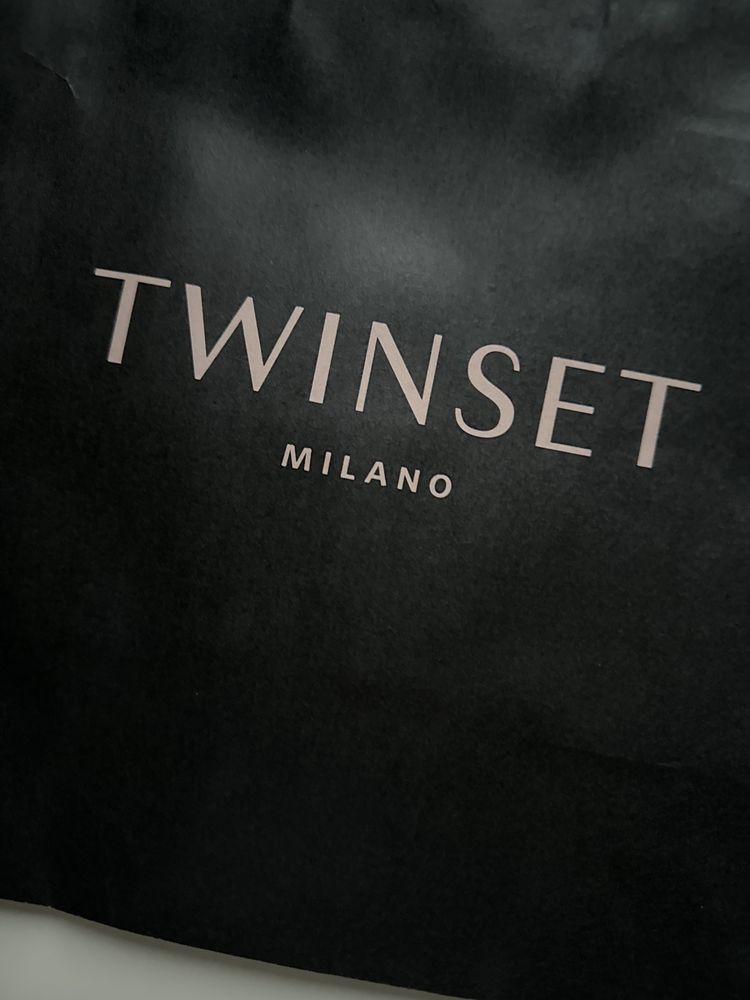 Twinset Milano torba prezentowa papierowa czarna  27/31