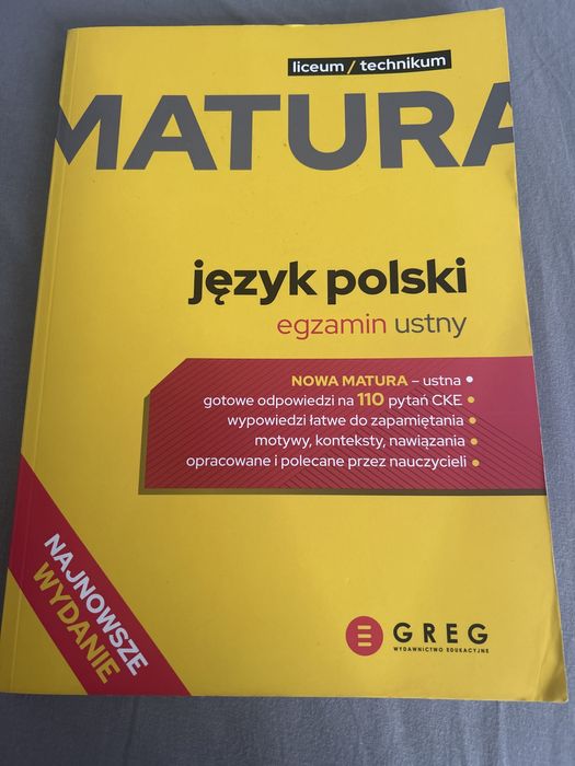 Matura język polski egzamin ustny